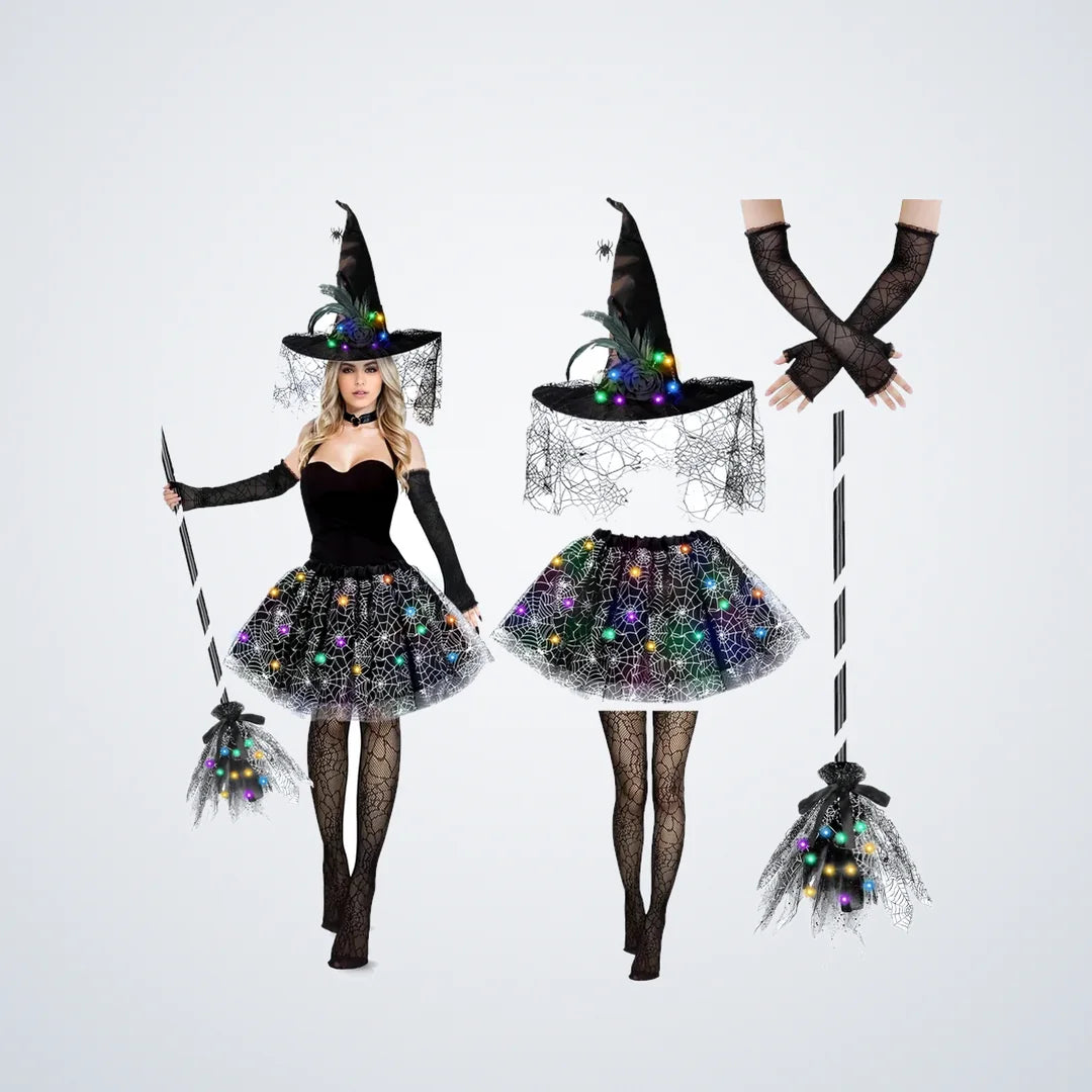 Twilholt Light-Up Witch Costume, 5 pieces, photo 1