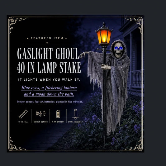 Cloaked Lantern Ghoul Garden Stake, photo 1
