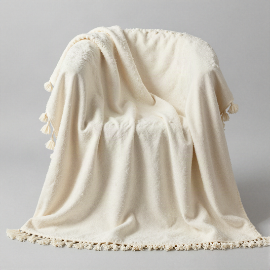 Tasseled Moroccan-Style Throw