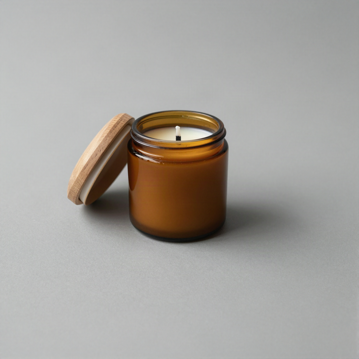 Soy Wax Candle in Amber Jar