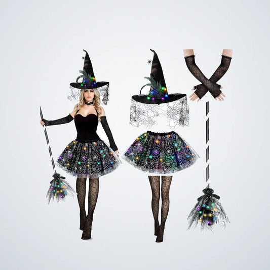 Twilholt Light-Up Witch Costume, 5 pieces, photo 1