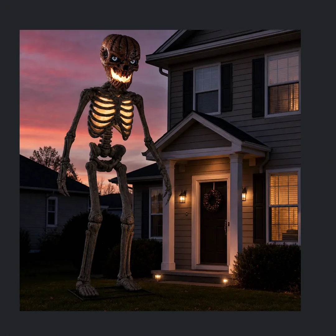Umberfell Inferno Pumpkin Skeleton, 12 ft, photo 2
